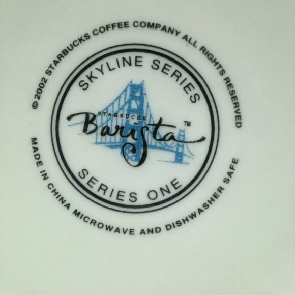 Starbucks San Francisco Skyline Series One Large Mug Cup Barista 2002 - Picture 7 of 8